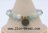 CGB7793 8mm amazonite bead with luckly charm bracelets wholesale