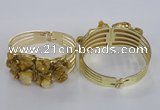 CGB822 30*68mm - 30*70mm druzy agate gemstone bangles wholeasale