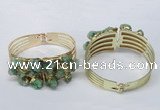 CGB827 30*68mm - 30*70mm druzy agate gemstone bangles wholeasale