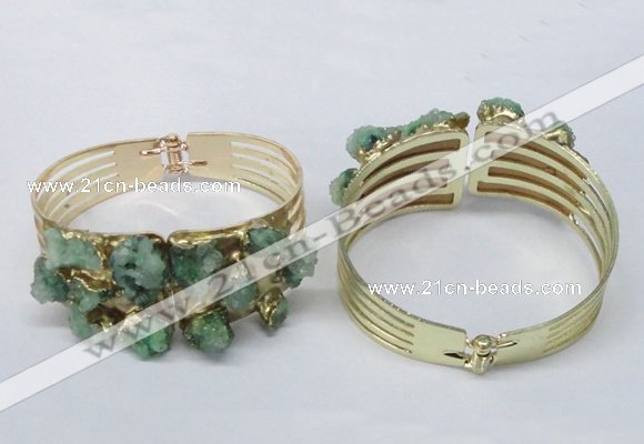 CGB827 30*68mm - 30*70mm druzy agate gemstone bangles wholeasale