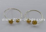 CGB833 13*15mm - 15*20mm freeform druzy agate gemstone bangles