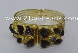 CGB846 30*68mm - 30*70mm druzy agate gemstone bangles wholesale