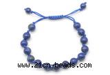 CGB8780 8mm,10mm round lapis lazuli adjustable macrame bracelets