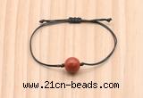 CGB9923 Fashion 12mm red jasper adjustable bracelet jewelry