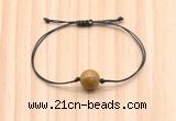 CGB9926 Fashion 12mm wooden jasper adjustable bracelet jewelry