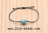 CGB9930 Fashion 12mm blue sea sediment jasper adjustable bracelet jewelry