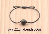 CGB9934 Fashion 12mm dragon blood jasper adjustable bracelet jewelry