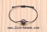 CGB9943 Fashion 12mm rhodonite gemstone adjustable bracelet jewelry