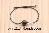 CGB9944 Fashion 12mm bronzite gemstone adjustable bracelet jewelry