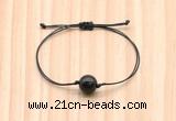 CGB9947 Fashion 12mm golden obsidian adjustable bracelet jewelry