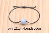 CGB9950 Fashion 12mm blue lace agate adjustable bracelet jewelry