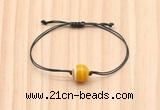 CGB9955 Fashion 12mm yellow banded agate adjustable bracelet jewelry