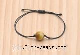 CGB9967 Fashion 12mm golden tiger eye adjustable bracelet jewelry