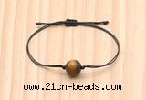 CGB9968 Fashion 12mm yellow tiger eye adjustable bracelet jewelry