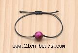 CGB9971 Fashion 12mm red tiger eye adjustable bracelet jewelry