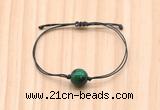 CGB9972 Fashion 12mm green tiger eye adjustable bracelet jewelry