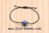 CGB9977 Fashion 12mm blue spot stone adjustable bracelet jewelry