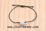 CGB9987 Fashion 12mm white moonstone adjustable bracelet jewelry