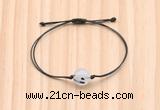 CGB9989 Fashion 12mm black rutilated quartz adjustable bracelet jewelry