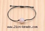 CGB9991 Fashion 12mm rose quartz adjustable bracelet jewelry