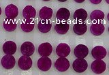 CGC112 14mm flat round druzy quartz cabochons wholesale