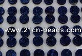 CGC124 16mm flat round druzy quartz cabochons wholesale