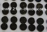 CGC125 16mm flat round druzy quartz cabochons wholesale