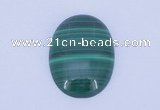 CGC14 30*40mm oval natural malachite gemstone cabochons wholesale