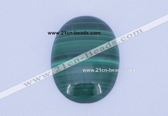 CGC14 30*40mm oval natural malachite gemstone cabochons wholesale