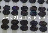 CGC186 13*18mm oval druzy quartz cabochons wholesale