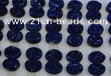 CGC191 15*20mm oval druzy quartz cabochons wholesale