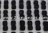 CGC223 12*12mm square druzy quartz cabochons wholesale