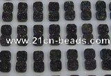 CGC228 12*12mm square druzy quartz cabochons wholesale