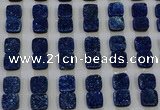 CGC229 12*12mm square druzy quartz cabochons wholesale