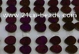 CGC242 12*16mm flat teardrop druzy quartz cabochons wholesale