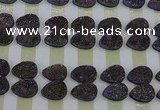 CGC251 13*18mm flat teardrop druzy quartz cabochons wholesale