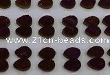 CGC252 13*18mm flat teardrop druzy quartz cabochons wholesale