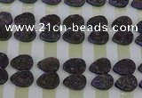 CGC261 15*20mm flat teardrop druzy quartz cabochons wholesale