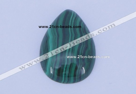 CGC31 2pcs 16*22mm flat teardrop natural malachite gemstone cabochons