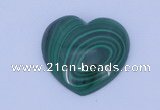 CGC35 5pcs 16*16mm heart natural malachite gemstone cabochons