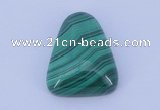 CGC40 20*25mm trapezoid natural malachite gemstone cabochons