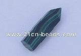 CGC43 10*30mm faceted column natural malachite gemstone cabochons