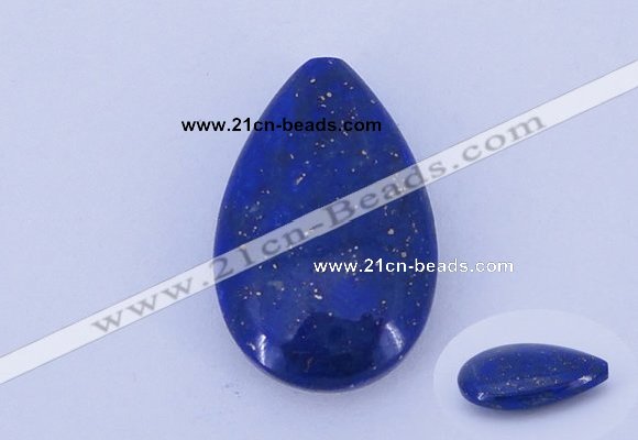 CGC46 14*22mm flat teardrop natural lapis lazuli gemstone cabochons