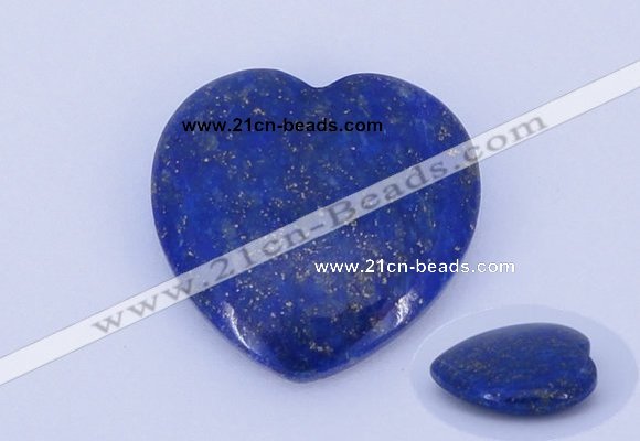 CGC49 25*25mm heart natural lapis lazuli gemstone cabochons