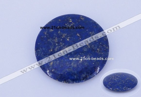 CGC50 6*28mm flat round natural lapis lazuli gemstone cabochons