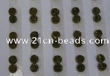 CGC71 6mm flat round druzy quartz cabochons wholesale