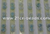 CGC81 8mm flat round druzy quartz cabochons wholesale