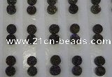 CGC86 8mm flat round druzy quartz cabochons wholesale