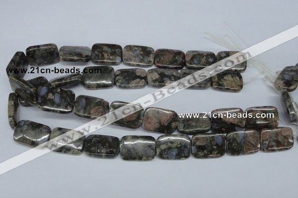 CGE03 15.5 inches 18*25mm rectangle glaucophane gemstone beads