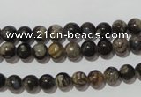 CGE101 15.5 inches 6mm round glaucophane gemstone beads